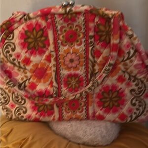 Vera Bradley Floral Patterned Women's Bag with matching wallet